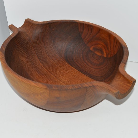 Georg Jensen Henning Koppel Vintage Danish Modern Mid Century Teak Salad Bowl - Picture 3 of 13